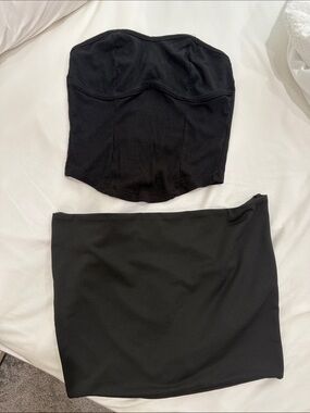Black Strapless 2 tube tops